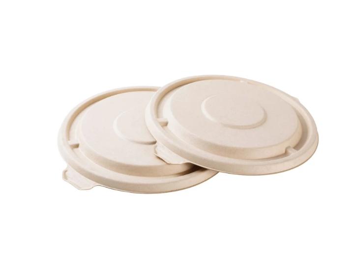 BAGASSE ROUND BOWL DOME LID 24OZ / 32OZ 300PCS
