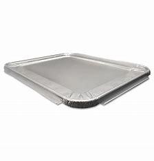 ALUMINUM PAN HALF SIZE LID 100PCS