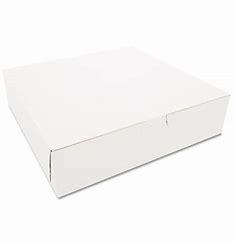 CAKE BOX 10X10X1.75 WITH WINDOW 125PCS