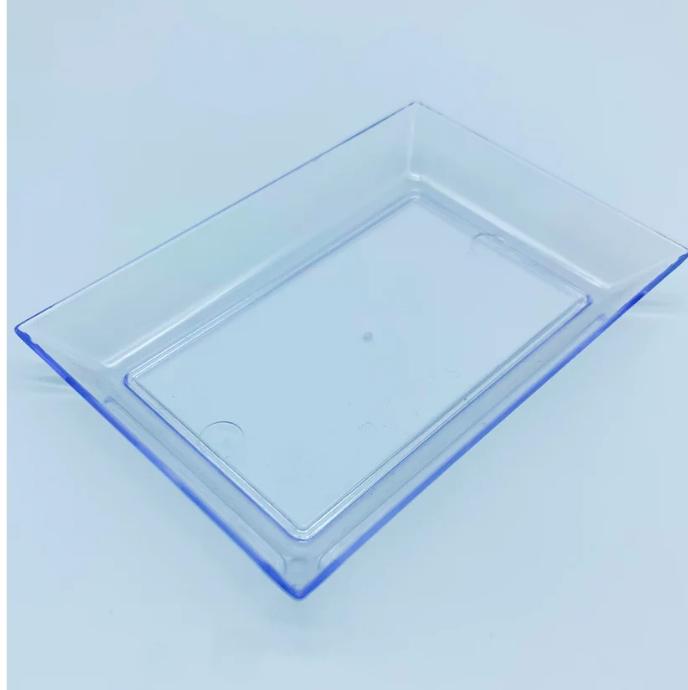 CLEAR MINI RECTANGULAR TRAY 48 X 24PCS