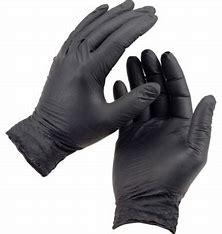 Nitrile Gloves - Powder Free - Black Large / Case - 10 Boxes