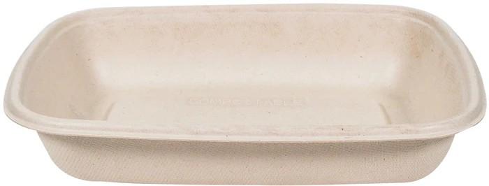 BAGASSE RECTANGLE 750ML 6x50PCS