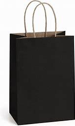 PAPER BAG WITH HANDLE BLACK 5X3X8 250PCS