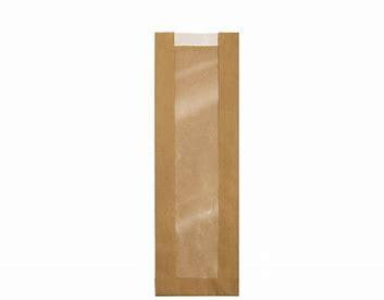 BAG PAPER BAGUETTE WINDOWED 4X2X24 KRAFT 1000PCS