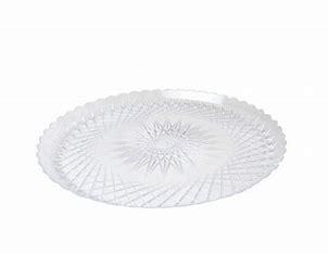 CATERING TRAY PLASTIC CLEAR 12" 50PCS