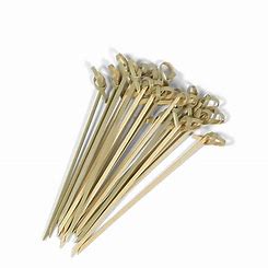 BAMBOO 5.9" KNOTTED SKEWERS 10 X 100PCS