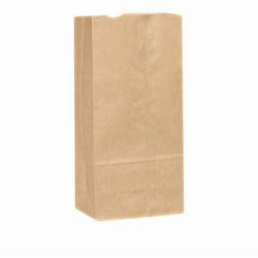 BAG PAPER 9.75X6X16.5 KRAFT 500PCS