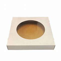 CAKE BOX 8X8X1.5 WITH WINDOW 250PCS