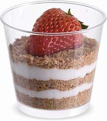 CLEAR TALL ROUND MOUSSE CUPS 24 X 8PCS