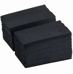 BLACK DINNER NAPKIN 2-PLY 10 X 300 - 3000PCS