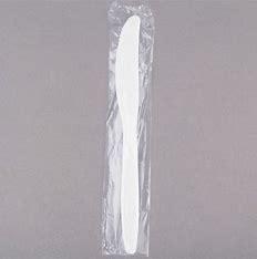 KNIFE WHITE INDIVIDUALLY WRAPPED 1000PCS