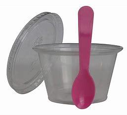 4OZ DESSERT KIT - BOWL, COVER, SPOON - 6SETS