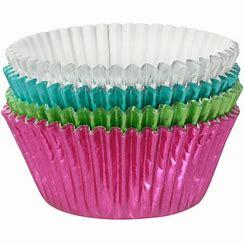BAKING CUP BRITE FOIL - ASSORTED COLORS - 500PCS