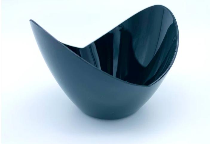 BLACK OVAL MOUSSE BOWLS 24 x 12/PK