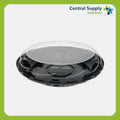 Pactiv 9" Pie Base with 1.5" Tall Swirl Dome Lid 100 Sets