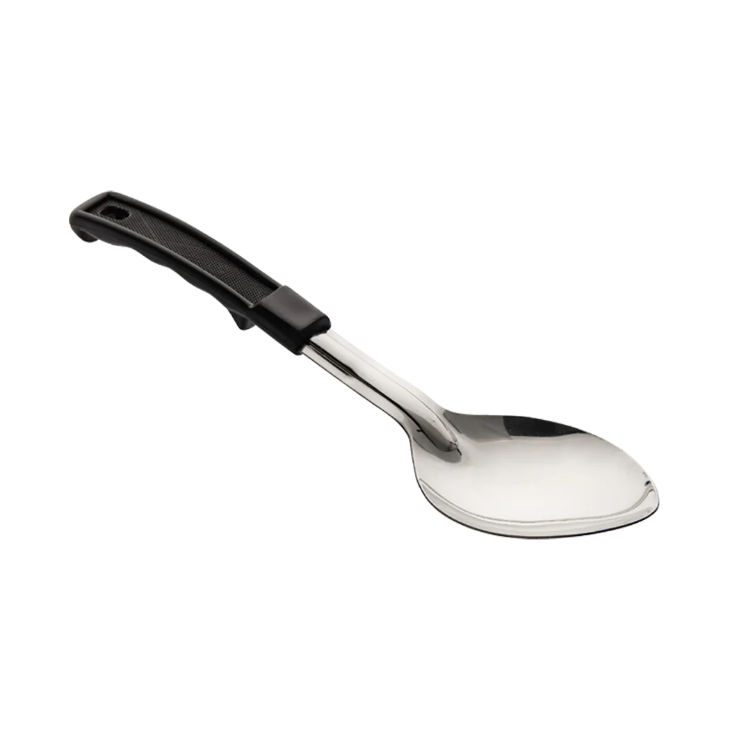 SPOON SOLID 15" WITH PLASTIC HANDLE