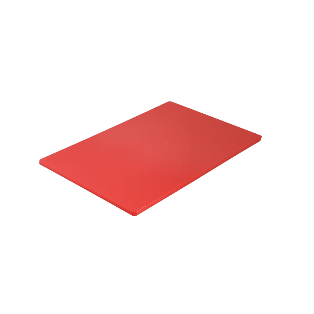 PE CUTTING BOARD RED 15 X 20 X 1/2"