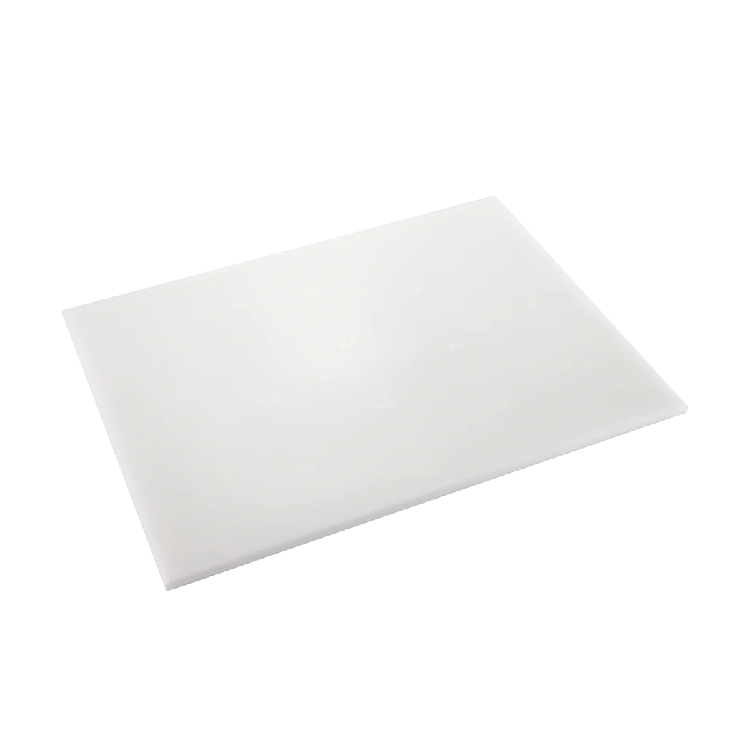 PE CUTTING BOARD WHITE 15 X 20 X 1/2"