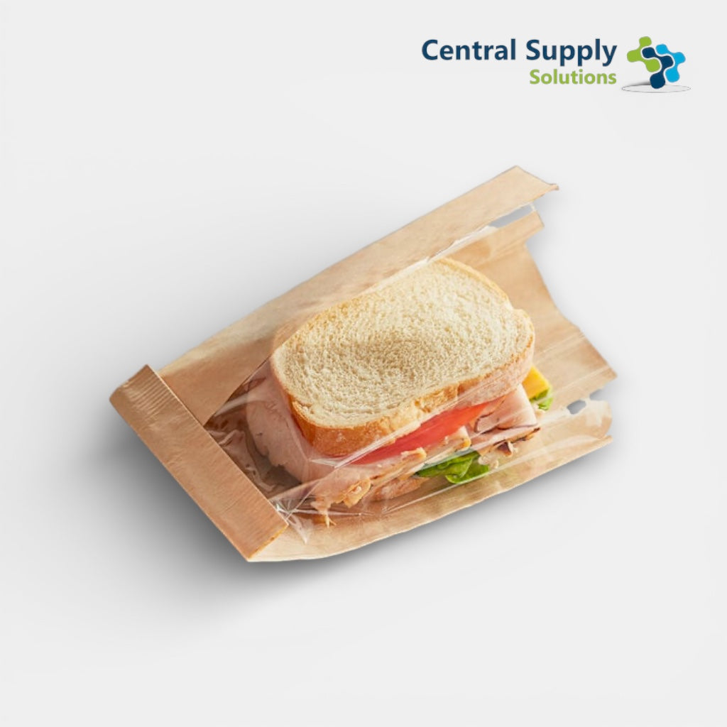 SANDWICH BAG WINDOW DUBLVIEW 5.75 X 2.75 X 9.5 500PCS