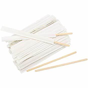 STIR STICKS WOOD 7" WRAPPED 1000/BOX
