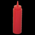 SQUEEZE BOTTLE 12OZ RED 12PCS
