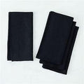 LINEN-LIKE BLACK NAPKINS 4X125