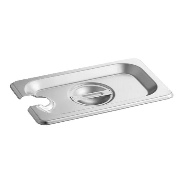 STEAM TABLE PAN COVER 1/9 SIZE NOTCHED