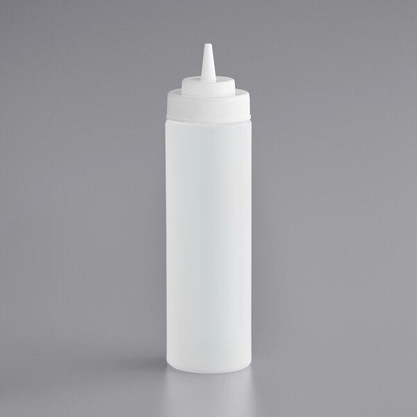 WIDE MOUTH SQUEEZE BOTTLE 24 OZ CLEAR SET OF 6