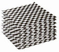 WAX LINER 12X12 CHECKERED BLACK 1000PCS