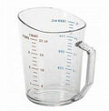 Camwear® Measuring Cup, 1 qt., molded handle, polycarbonate, clear, NSF