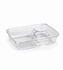 CONTAINER PLASTIC CLEAR 8 X 6 3-COMP BENTO BOX PP 300PCS