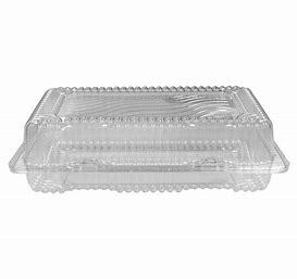HINGED PLASTIC CONTAINER 8X6X2.5" 500PCS