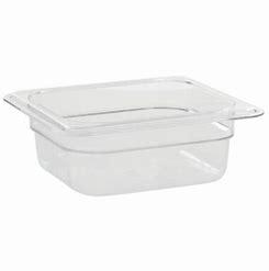 CAMWEAR FOOD PAN 1/6 SIZE 2-1/2" CLEAR