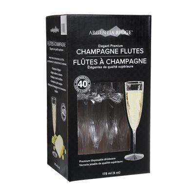 CHAMPAGNE FLUTES 6OZ 40PCS