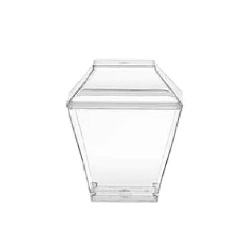 MEDIUM SQUARE MOUSSE CUP WITH COVER - 48 X 8PCS