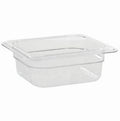 CAMWEAR FOOD PAN 1/6 SIZE 2-1/2" CLEAR