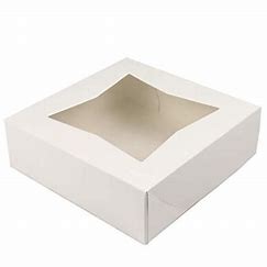 CAKE BOX 8X8X2.5 WITH WINDOW 200PCS