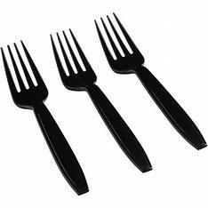 BLACK MINI FORKS 48 x 20PCS