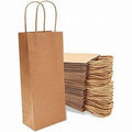 PAPER BAG WITH HANDLE KRAFT WINE BOTTLE 250PCS