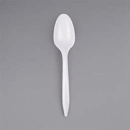 TEASPOON PLASTIC WHITE 1000PCS