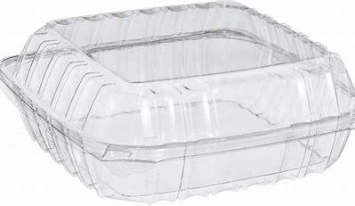 PLASTIC HINGED CONTAINER 9X6X4 500PCS