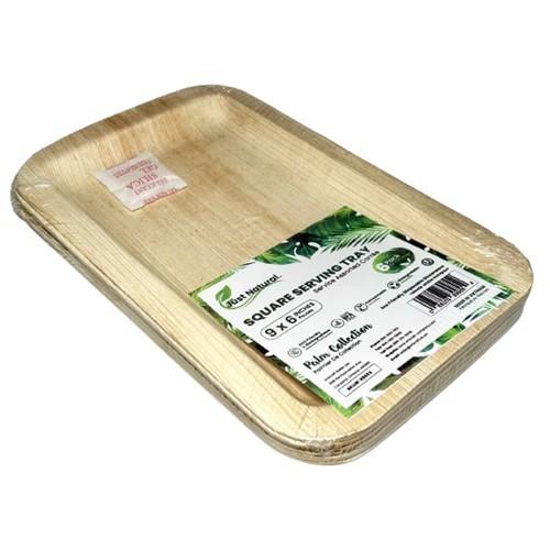 SQUARE SERVING TRAY 9X6IN 12X6
