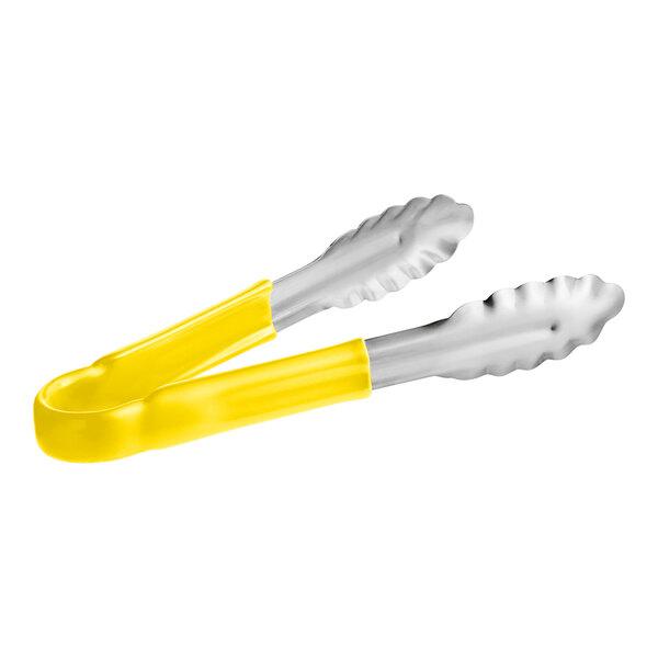 TONGS COATED HANDLE 9" YELLOW