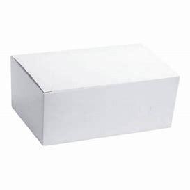 SNACK BOX WHITE TOP FOLD - 6.25X4.25X2.25 - 400PCS