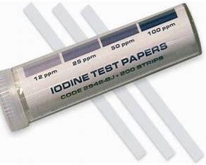 IODINE TEST STRIPS