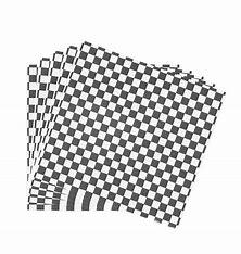 WAX LINER 12X12 CHECKERED BLACK 2000PCS