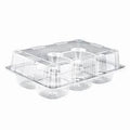 CONTAINER HINGED CLEAR MUFFIN 8X6 500PCS