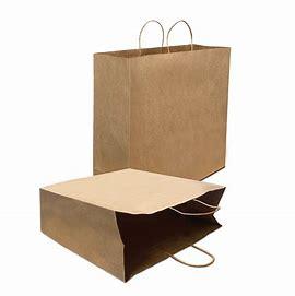 PAPER BAG WITH HANDLE KRAFT 18X7X19 200PCS