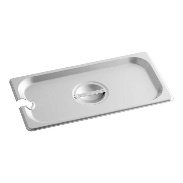 STEAM TABLE PAN COVER 1/3 SIZE NOTCHED