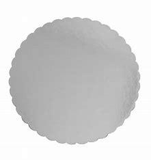 CAKE BOARD SCALLOPED 7" SILVER 100PCS